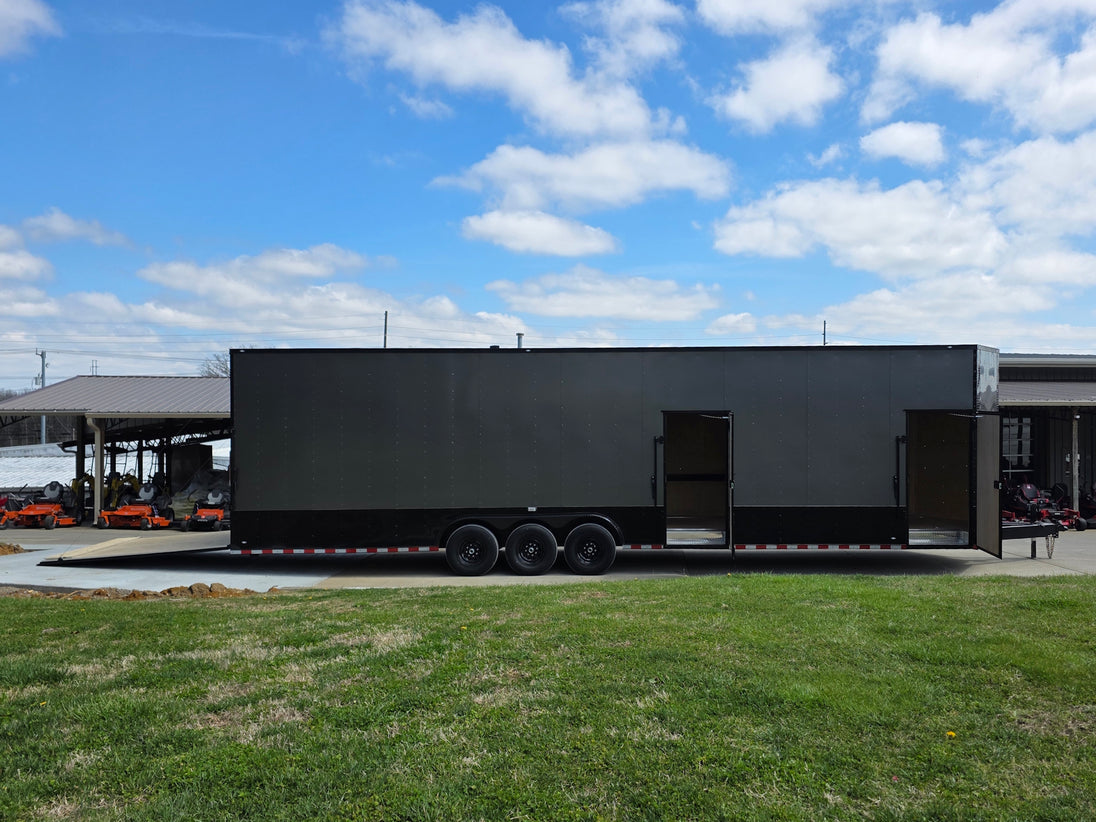 8.5x36 V nose Charcoal with Black Out Trim Open left side picture 