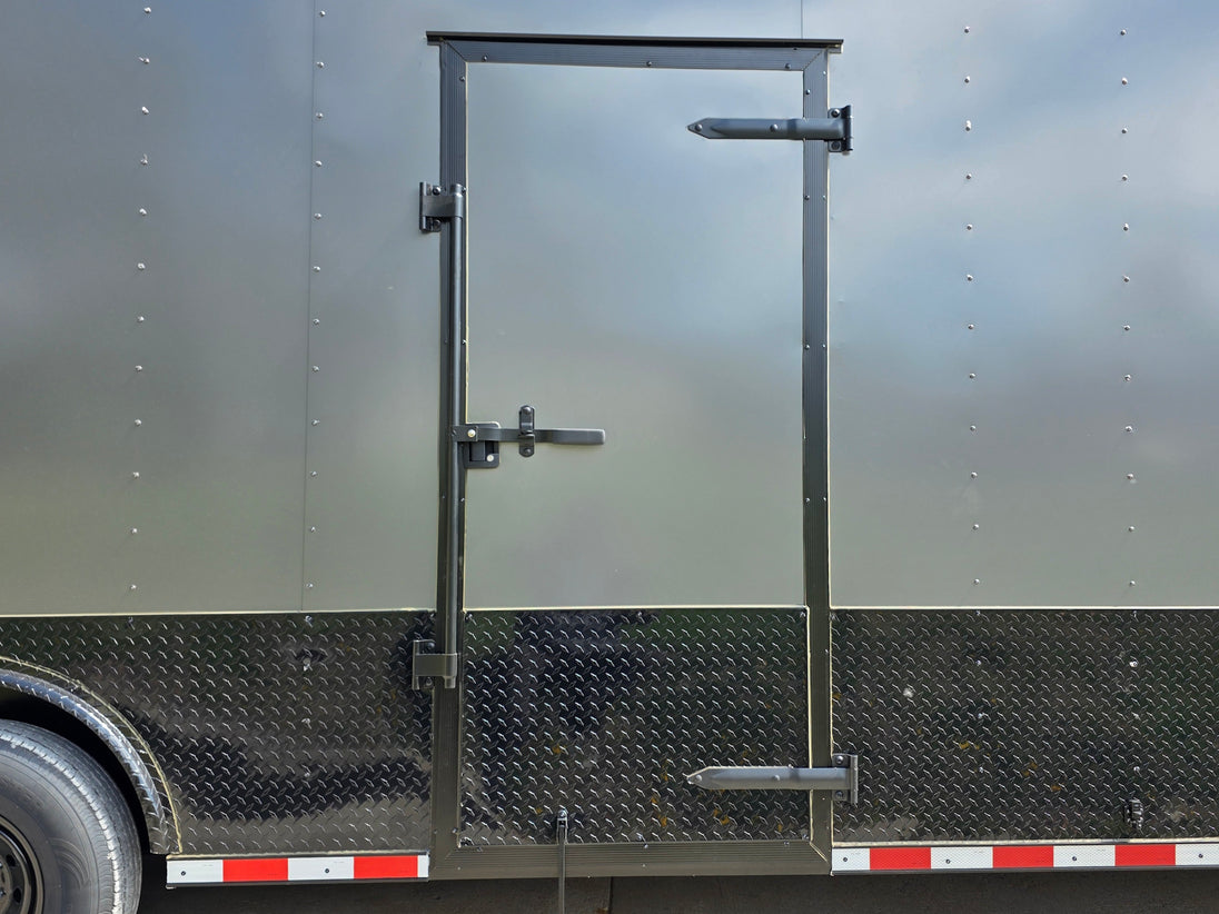8.5x36 V nose Charcoal with Black Out Trim Entry door picture 