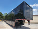 8.5x53 Gooseneck Black Showcase Car Hauler With Beaver Tail Closed front left angle picture 