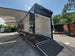 8.5x53 Gooseneck Black Showcase Car Hauler With Beaver Tail Open back left angle picture. 