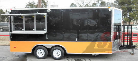 Black & Yellow Concession Trailer 8.5'x17'