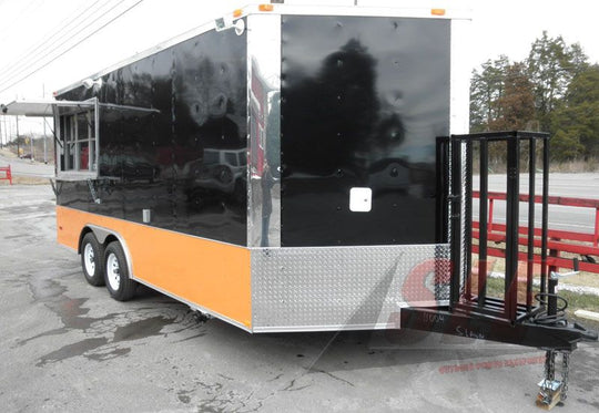 Black & Yellow Concession Trailer 8.5'x17'