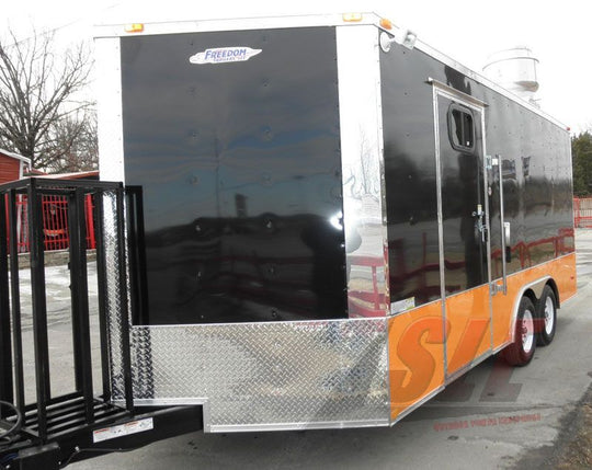 Black & Yellow Concession Trailer 8.5'x17'