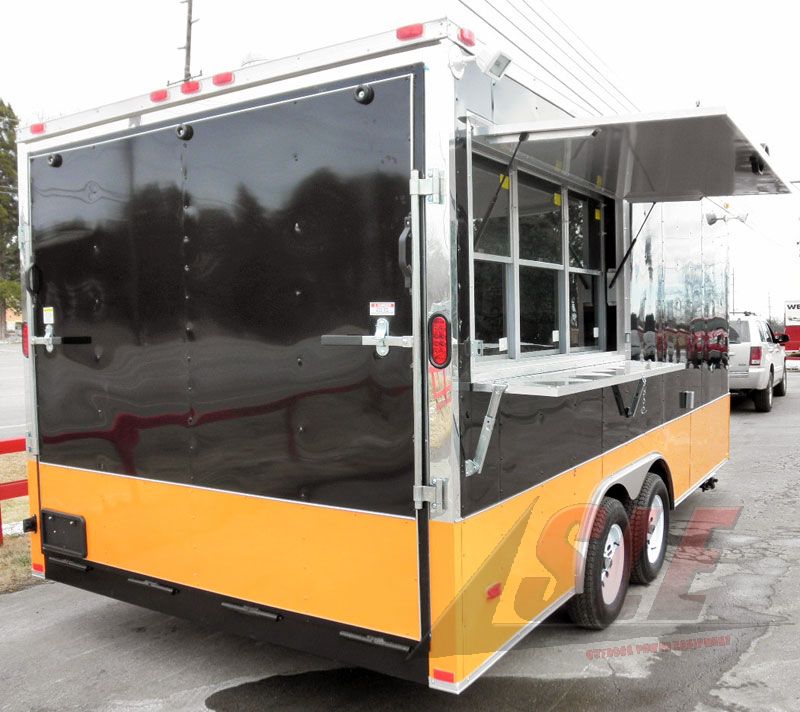 Black & Yellow Concession Trailer 8.5'x17'