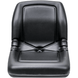 Uni Pro 8773 Black Vinyl Bucket Seat Mid-Back OPS Ready - SLE Equipment - 3