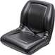 Uni Pro 8773 Black Vinyl Bucket Seat Mid-Back OPS Ready - SLE Equipment - 1