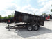 Dump Trailer 7'x14' Hydraulic Trailer 4' Sides 7000lbs Axles Front Side Angle Lifted