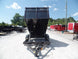 Dump Trailer 7'x14' Hydraulic Trailer 4' Sides 7000lbs Axles Front Side Angle Lifted