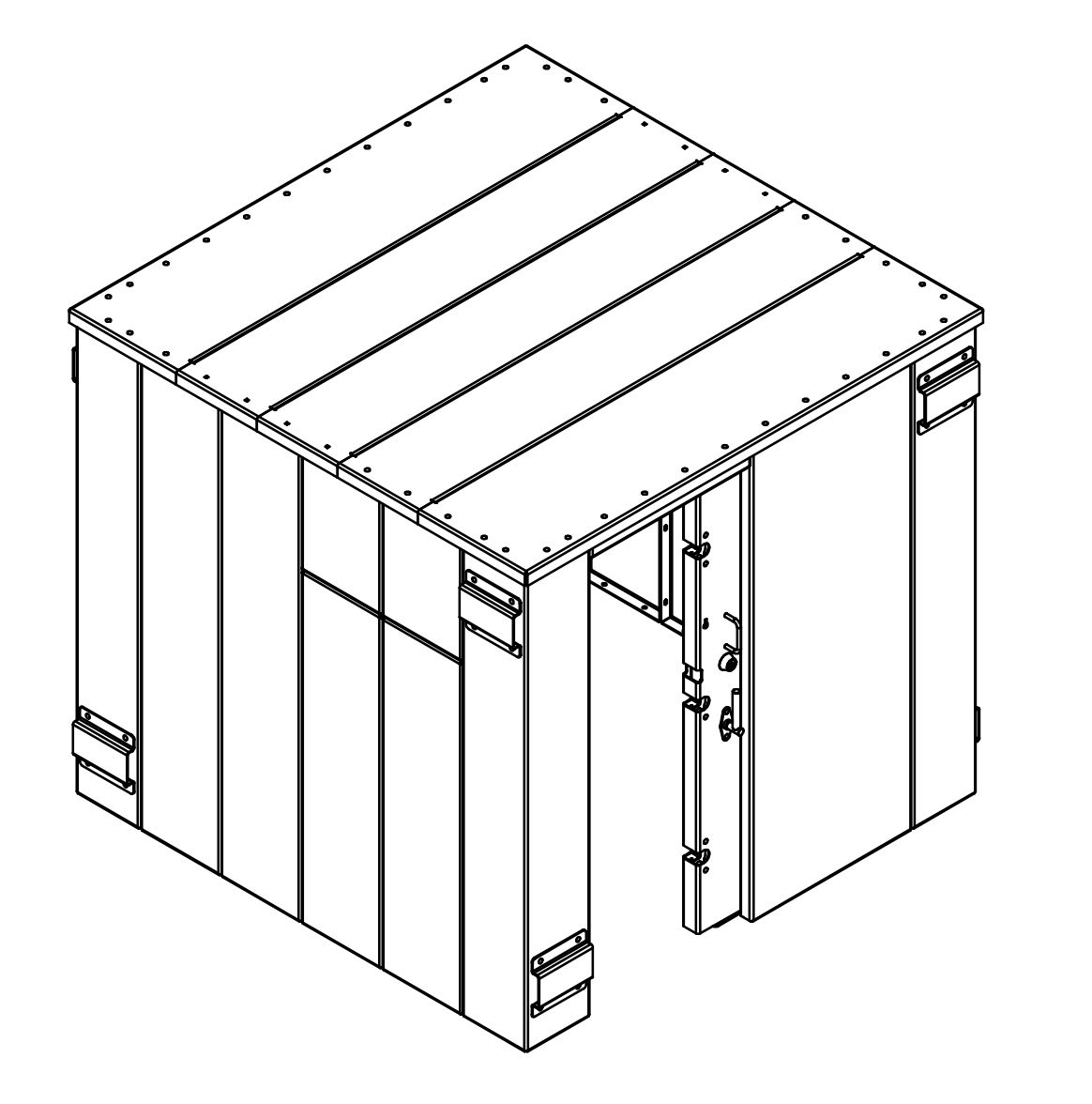 SR84X084G ESP Safety Shelter 84" x 84"- 14 Person 3