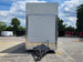 8'5'' x 24' White Concession Trailer w/ 36" Roof Marquee Closed front side picture 