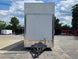 8'5'' x 24' White Concession Trailer w/ 36" Roof Marquee Closed front side picture 