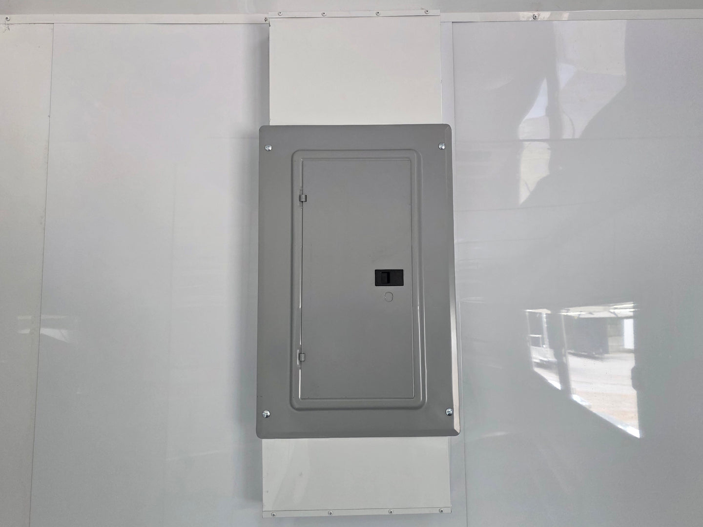 8'5'' x 24' White Concession Trailer w/ 36" Roof Marquee Electrical system picture 