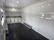 8'5'' x 24' White Concession Trailer w/ 36" Roof Marquee Interior back left angle picture 