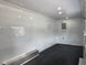 8'5'' x 24' White Concession Trailer w/ 36" Roof Marquee Interior front right angle picture 