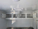 8'5'' x 24' White Concession Trailer w/ 36" Roof Marquee Open cabinet picture 
