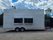 8'5'' x 24' White Concession Trailer w/ 36" Roof Marquee left side picture 