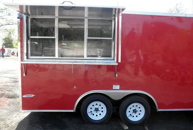 Red Concession Trailer 8.5' x 17'