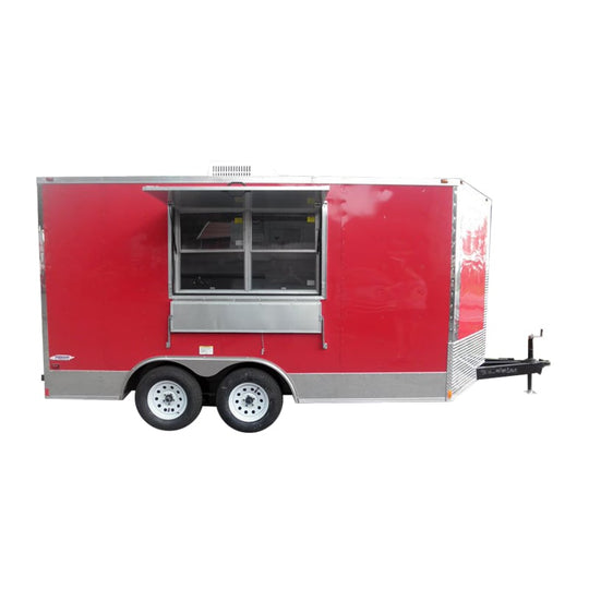 Concession Trailer 8.5'x14' Red White Background