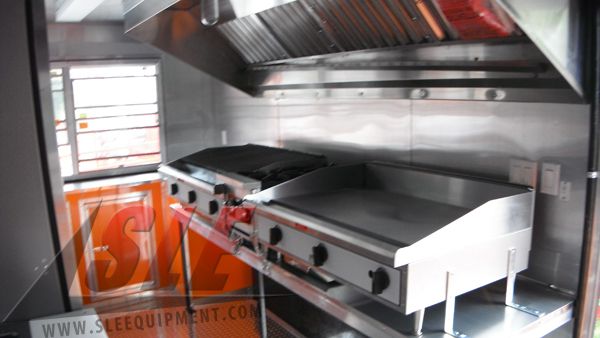 Concession Trailer 8.5'x16' Orange - Event BBQ Catering Vending