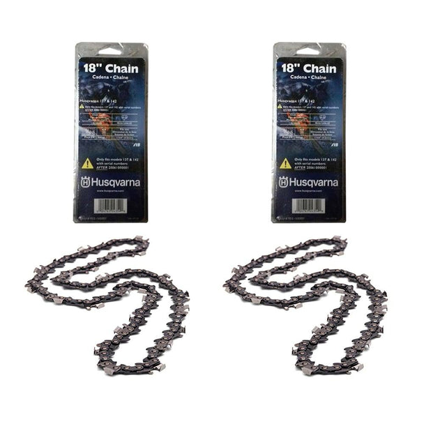 Husqvarna 952165001 Chainsaw Chain 18" 3/8 - .043 Ga. 62 DL - Set of 2 - SLE Equipment - 1
