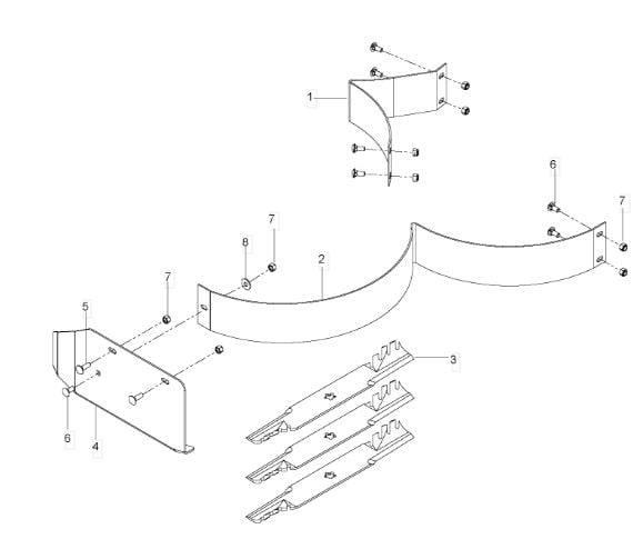 Husqvarna 52" Mulch Kit 965894001 w/ Blades