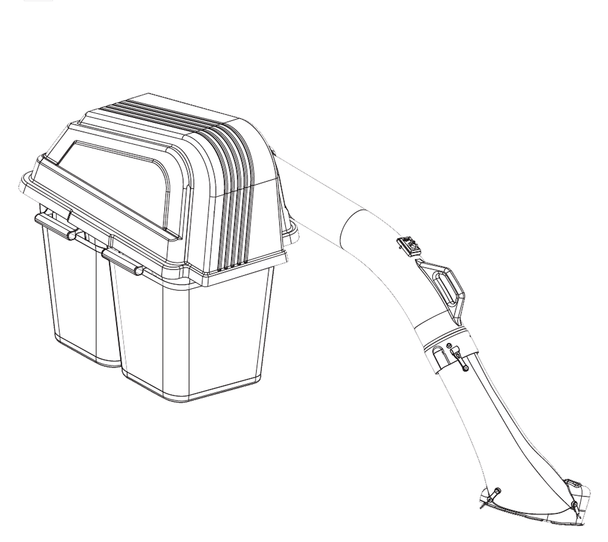 Husqvarna 966004001 Grass Catcher 2 Bin - Fits RZ4219 and RZ4216 Stamped - SLE Equipment - 1