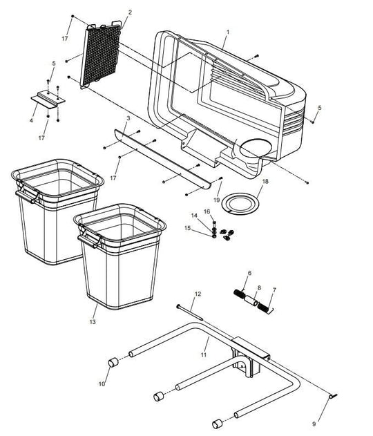 Husqvarna Collection System / Bagger 44" SpeedZTR 539131301 - SLE Equipment - 1