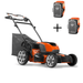 Husqvarna LE 121P Lithium Ion Battery Powered 20" Push Mower with Batteries