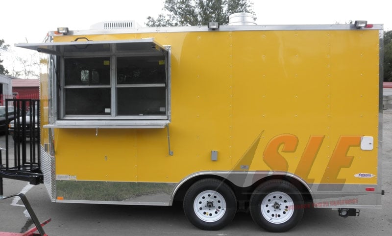 Yellow Concession Trailer 8.5' x 14'