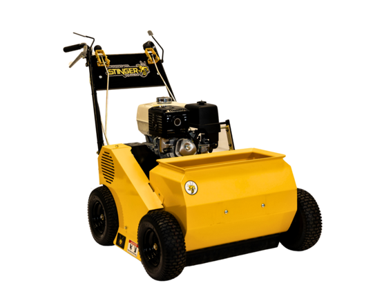 Stinger SS2400 Hydrostatic Superseeder 2400 13HP HONDA front left angled view picture 
