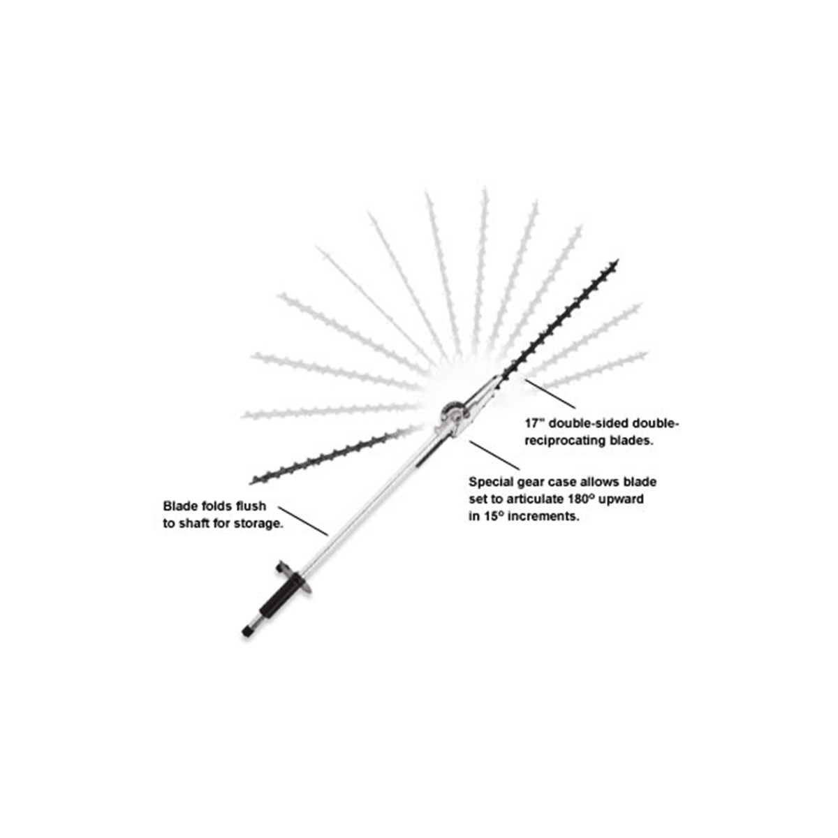 Echo 99944200596 PAS Power Head Articulating Hedge Trimmer Attachment - SLE Equipment - 2