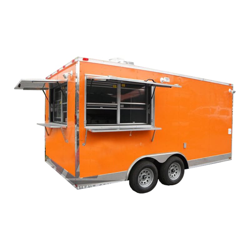 Concession Trailer 8.5'x16' Orange - Event BBQ Catering Vending