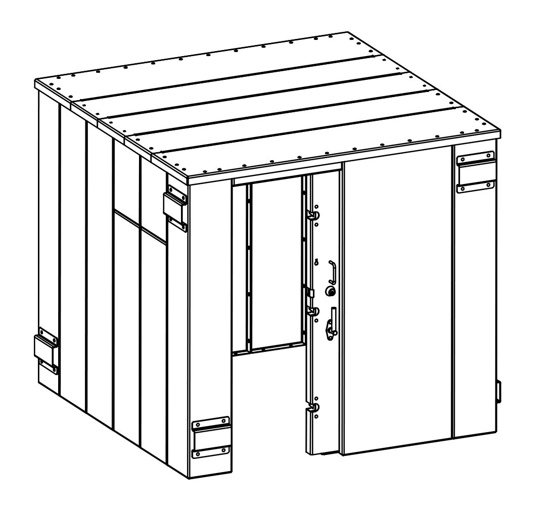 SR84X084G ESP Safety Shelter 84" x 84"- 14 Person 3