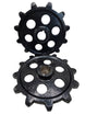 AGT Drive Sprocket for Mini Excavator Attachment QDL-H12 167419682515 Set of 2 front angled picture.