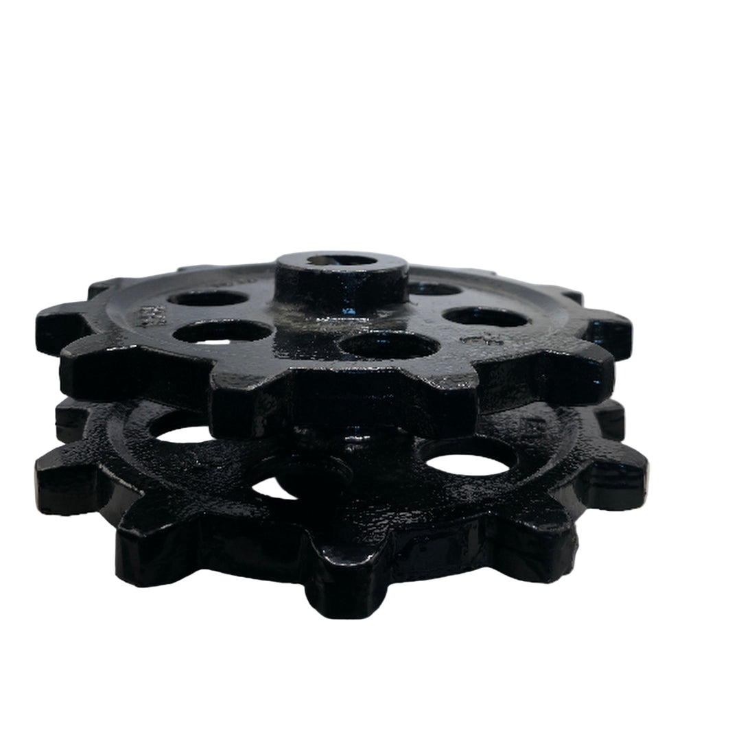 AGT Drive Sprocket for Mini Excavator Attachment QDL-H12 167419682515 Set of 2 side angled picture.