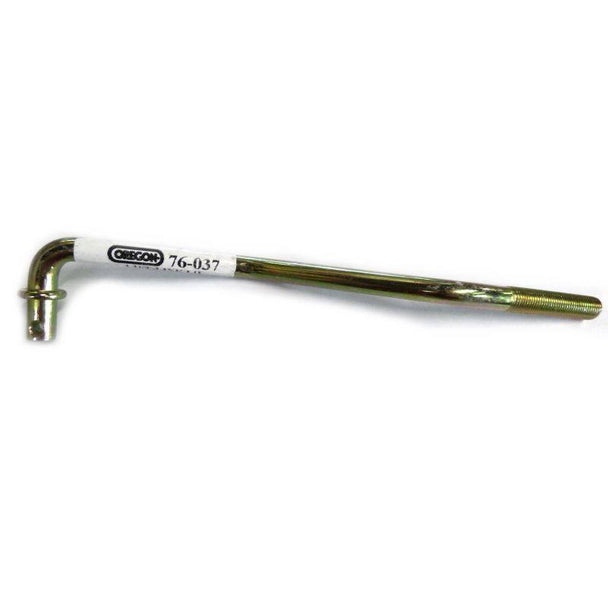 AYP 145537 Mower Deck Lift Link LH, 3/8-24 RH Thread Oregon 76-037 single side angled picture 