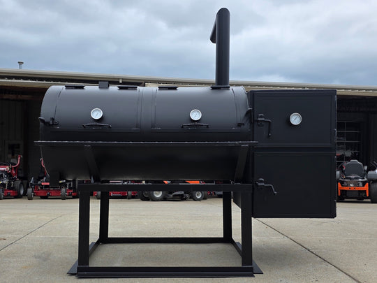  BBQ Smoker 250 Gallon Reverse Flow Patio BBQ Cooker Front side picture 