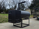 BBQ Smoker 250 Gallon Reverse Flow Patio BBQ Cooker Back left angle picture 