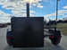 BBQ Smoker 300 Gallon Pull Behind Trailer 2 Door 1/2 Smoker 1/2 Charcoal Grill back view picture 