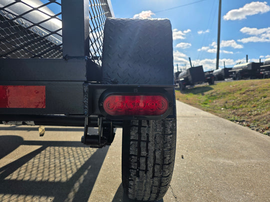 BBQ Smoker 300 Gallon Pull Behind Trailer 2 Door 1/2 Smoker 1/2 Charcoal Grill led brake light picture