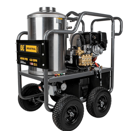 BE 64HD Hot Water Pressure Washer - 4000 PSI, 4.0 GPM, Honda GX390 Engine
