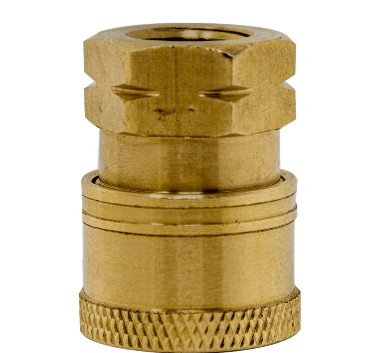 BE 85.300.102BEP | 1/4" FNPT Quick Connect Coupler (Brass) - Pressure Washer Fitting