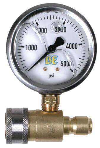 BE 85.305.001 | 5,000 PSI Pressure Gauge Kit with 3/8" Quick Connect