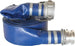 BE 85.400.085 1.5" x 50' Blue Lay-Flat Discharge Hose Kit - With Aluminum Camlocks