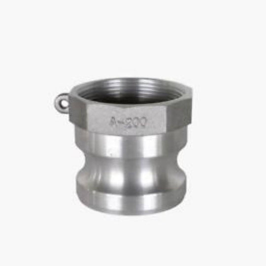 BE 90.390.200 2" Type A Aluminum Camlock - Male Coupler x Female NPT Thread