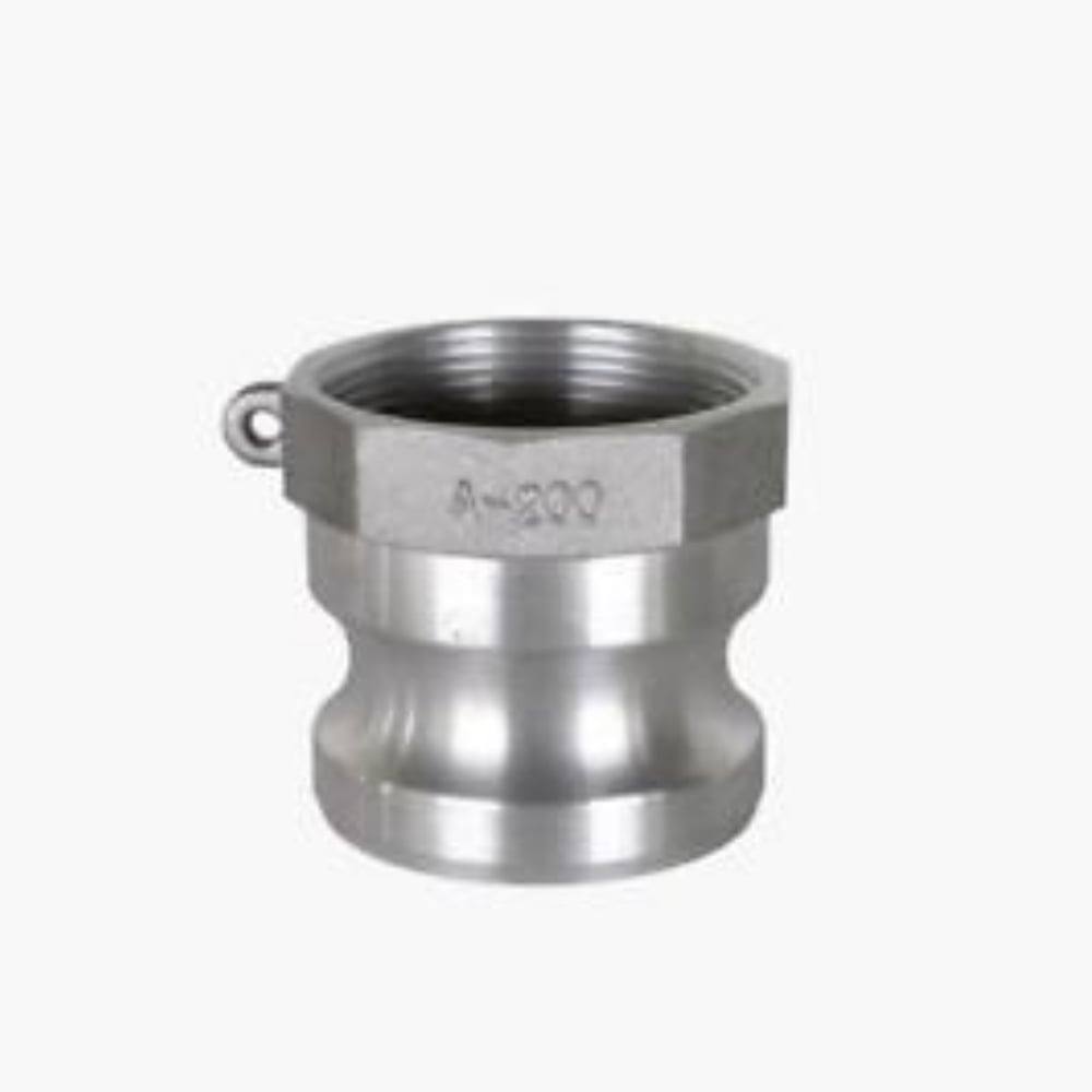 BE 90.390.300 3" Type A Aluminum Camlock - Male Coupler x Female NPT Thread