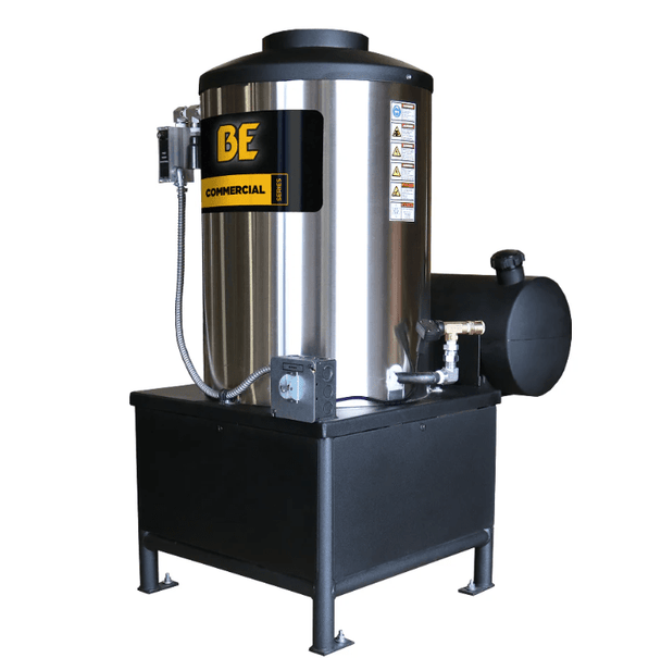 BE 96115V Hot Water Pressure Washer - 1000 PSI, 2.0 GPM, Comet Engine