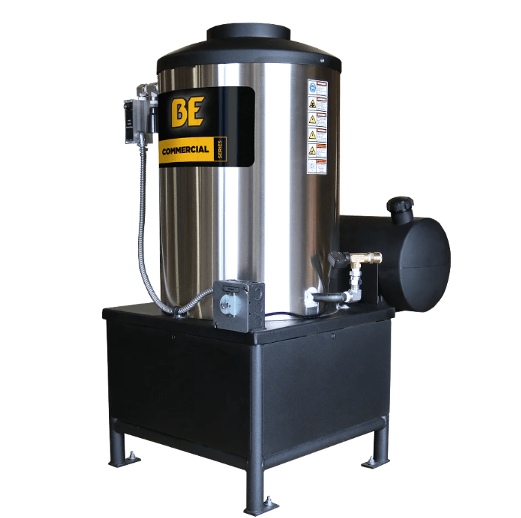 BE 96115V Hot Water Pressure Washer - 1000 PSI, 2.0 GPM, Comet Engine