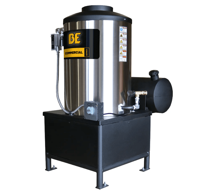 BE 99115V Hot Water Pressure Washer - 4000 PSI, 10.0 GPM, Beckett Diesel Burner Engine