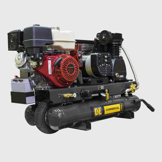BE AC138HEG2 8-Gallon 2-in-1 Air Compressor & Generator - Honda GX390 (16 CFM @ 175 PSI)